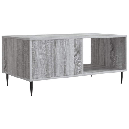 vidaXL Coffee Table Grey Sonoma 90 x 50 x 40 cm Engineered Wood