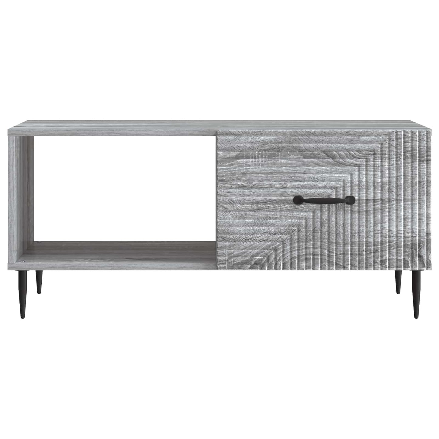 vidaXL Coffee Table Grey Sonoma 90 x 50 x 40 cm Engineered Wood