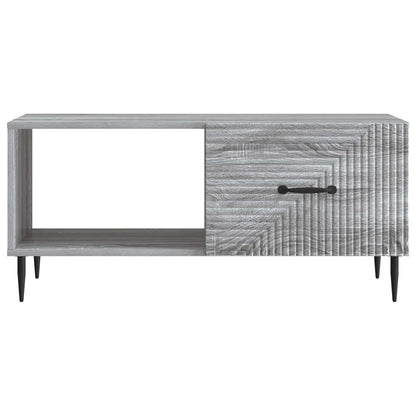 vidaXL Coffee Table Grey Sonoma 90 x 50 x 40 cm Engineered Wood