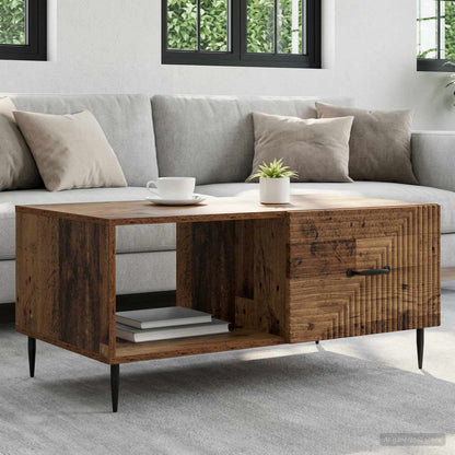 vidaXL Coffee Table Old Wood 90 x 50 x 40 cm Engineered Wood