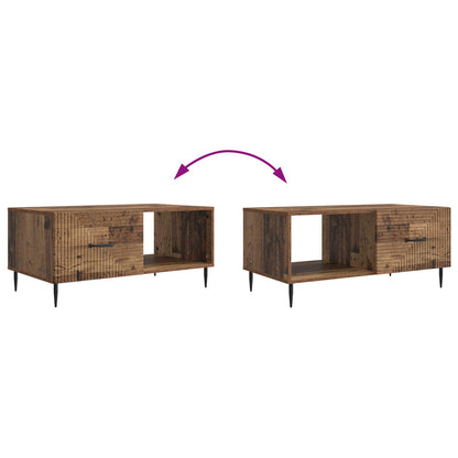vidaXL Coffee Table Old Wood 90 x 50 x 40 cm Engineered Wood