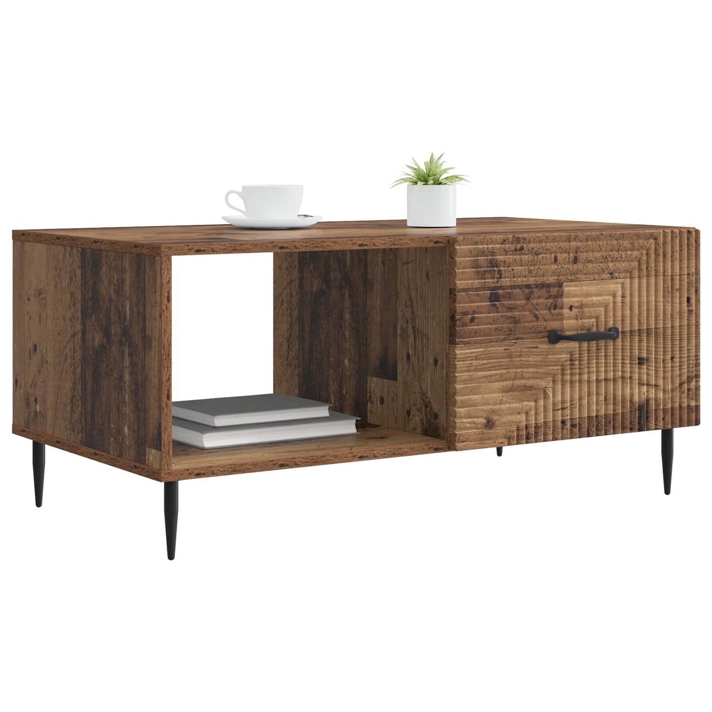 vidaXL Coffee Table Old Wood 90 x 50 x 40 cm Engineered Wood