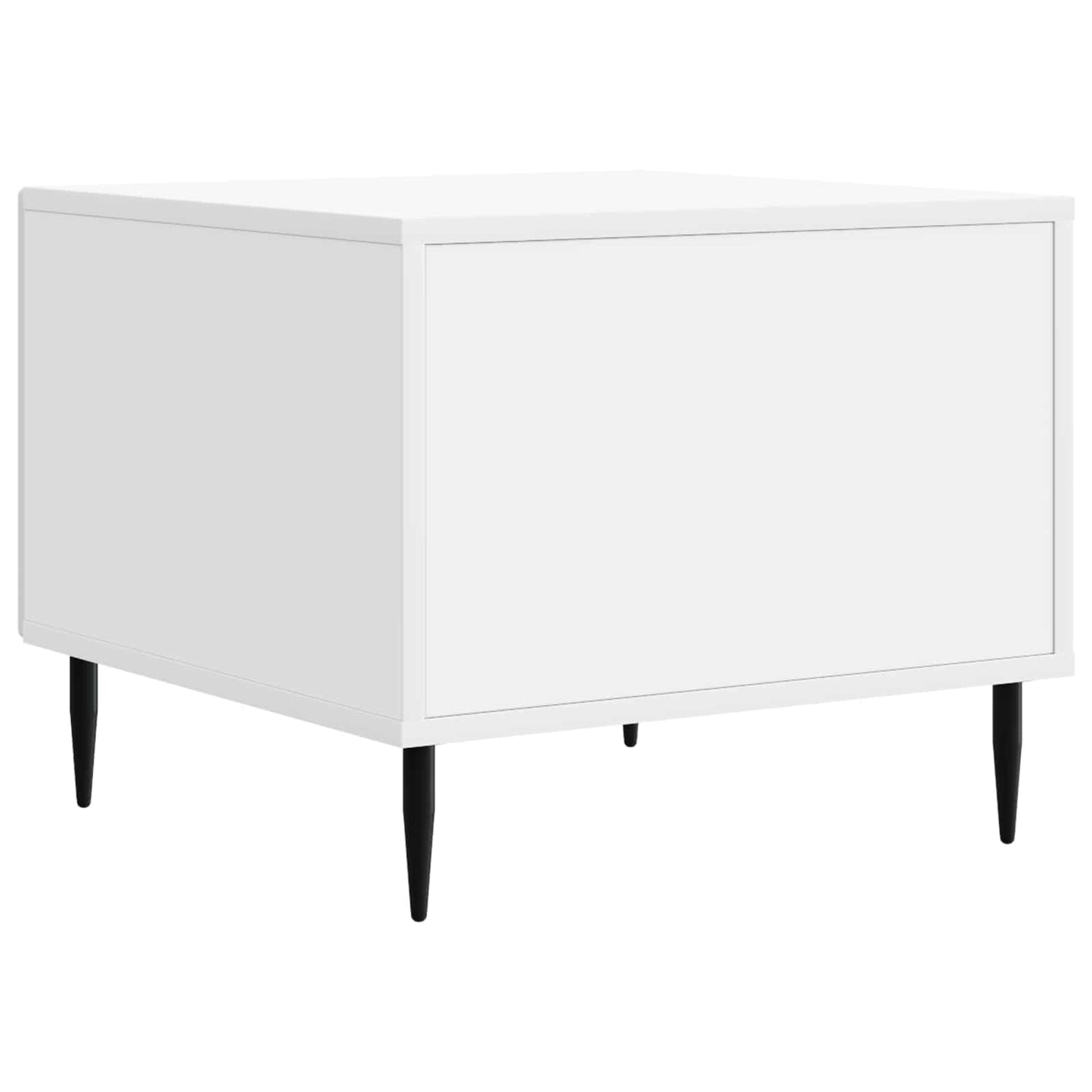 vidaXL Coffee Table with Drawer White 49 x 50 x 40 cm Engineered Wood