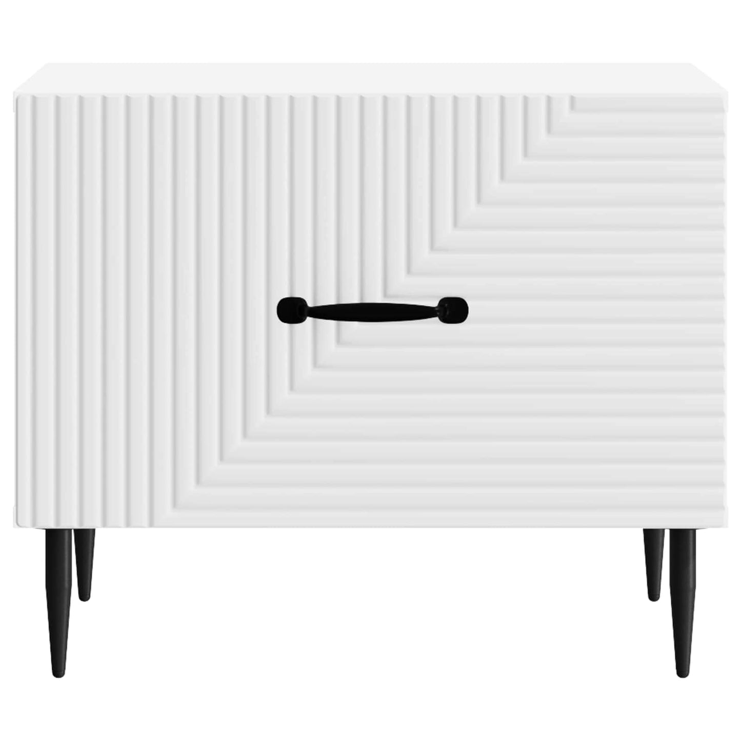 vidaXL Coffee Table with Drawer White 49 x 50 x 40 cm Engineered Wood