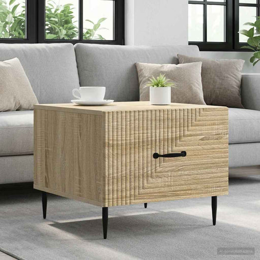 vidaXL Coffee Table Sonoma Oak 49 x 50 x 40 cm Engineered Wood