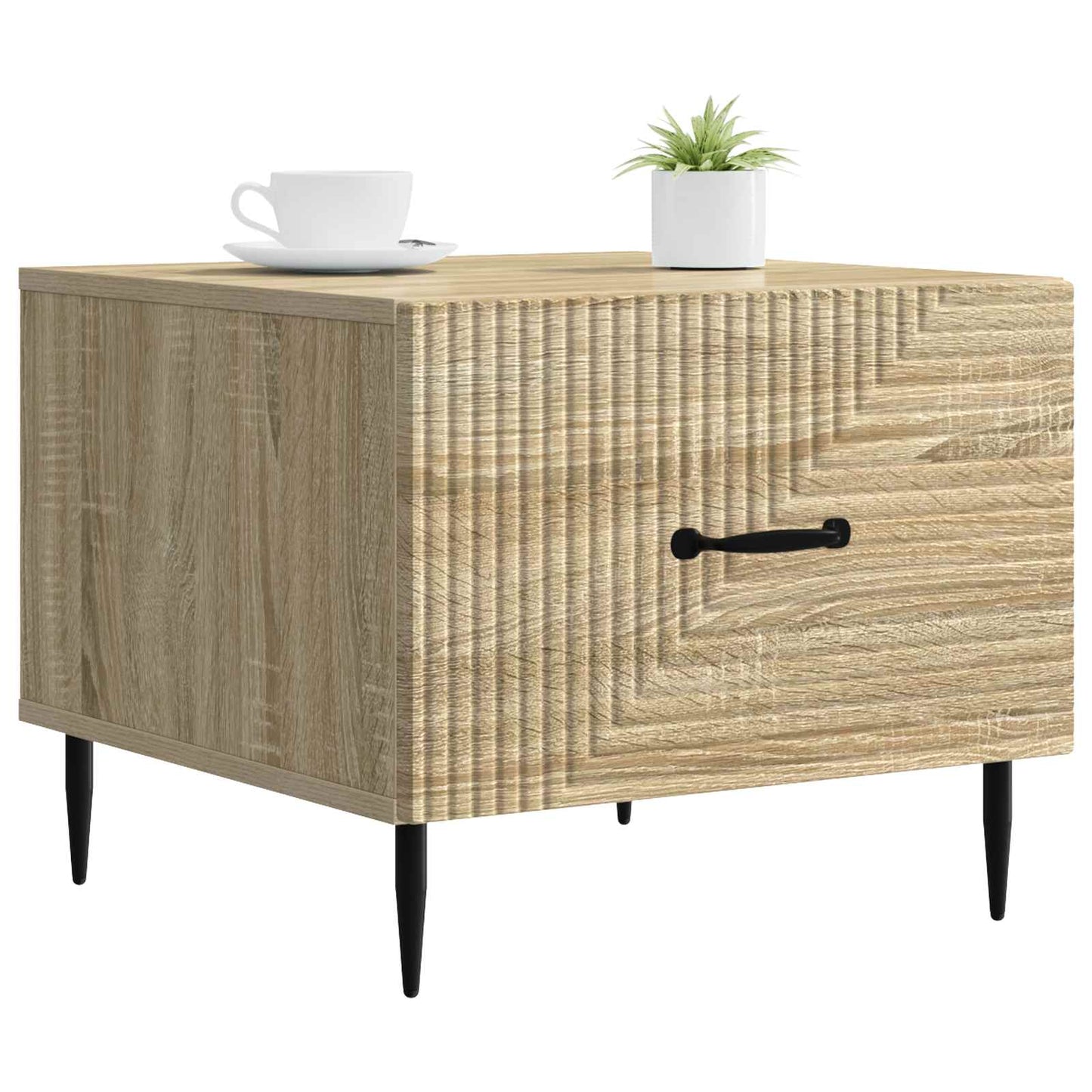 vidaXL Coffee Table Sonoma Oak 49 x 50 x 40 cm Engineered Wood