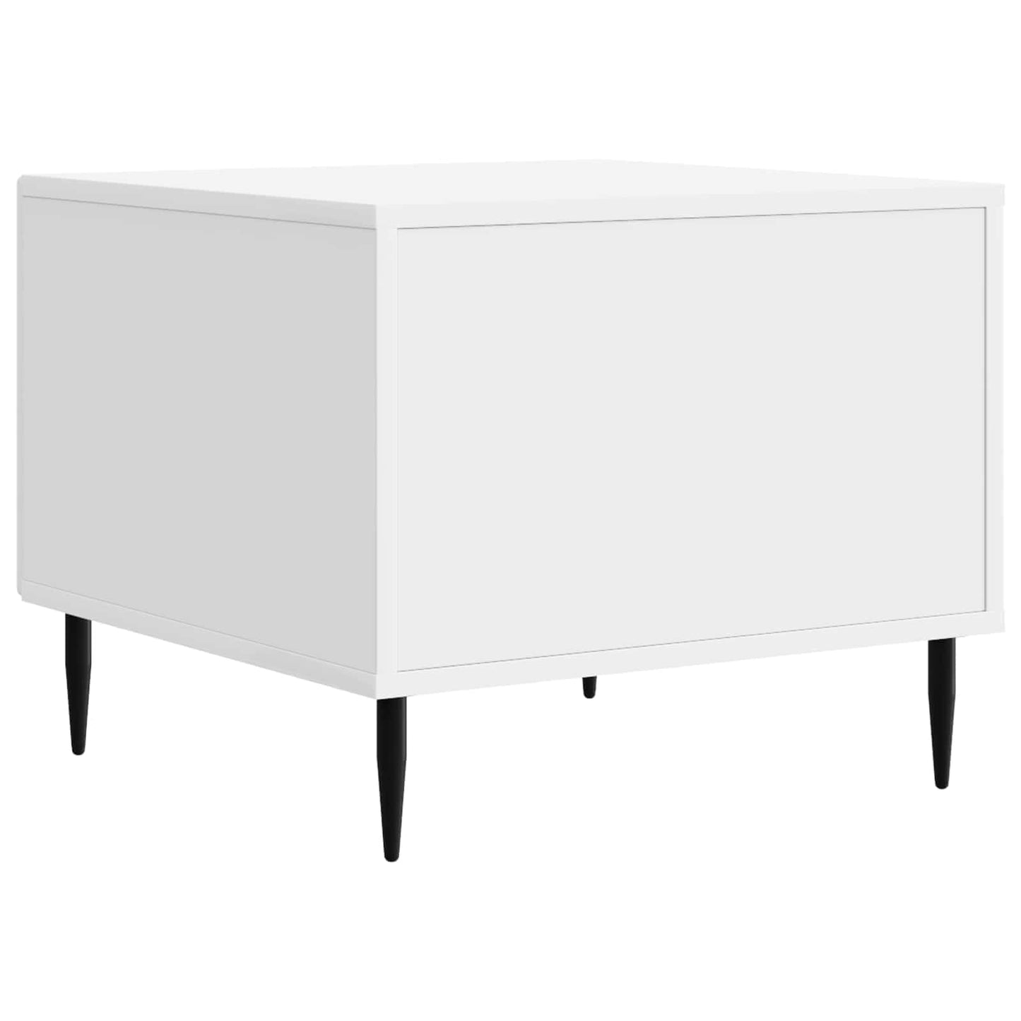 vidaXL Coffee Table High Gloss White 49 x 50 x 40 cm Engineered Wood
