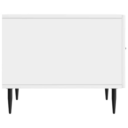 vidaXL Coffee Table High Gloss White 49 x 50 x 40 cm Engineered Wood