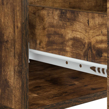vidaXL Coffee Table Smoked Oak 49 x 50 x 40 cm Engineered Wood