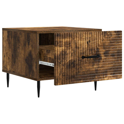 vidaXL Coffee Table Smoked Oak 49 x 50 x 40 cm Engineered Wood