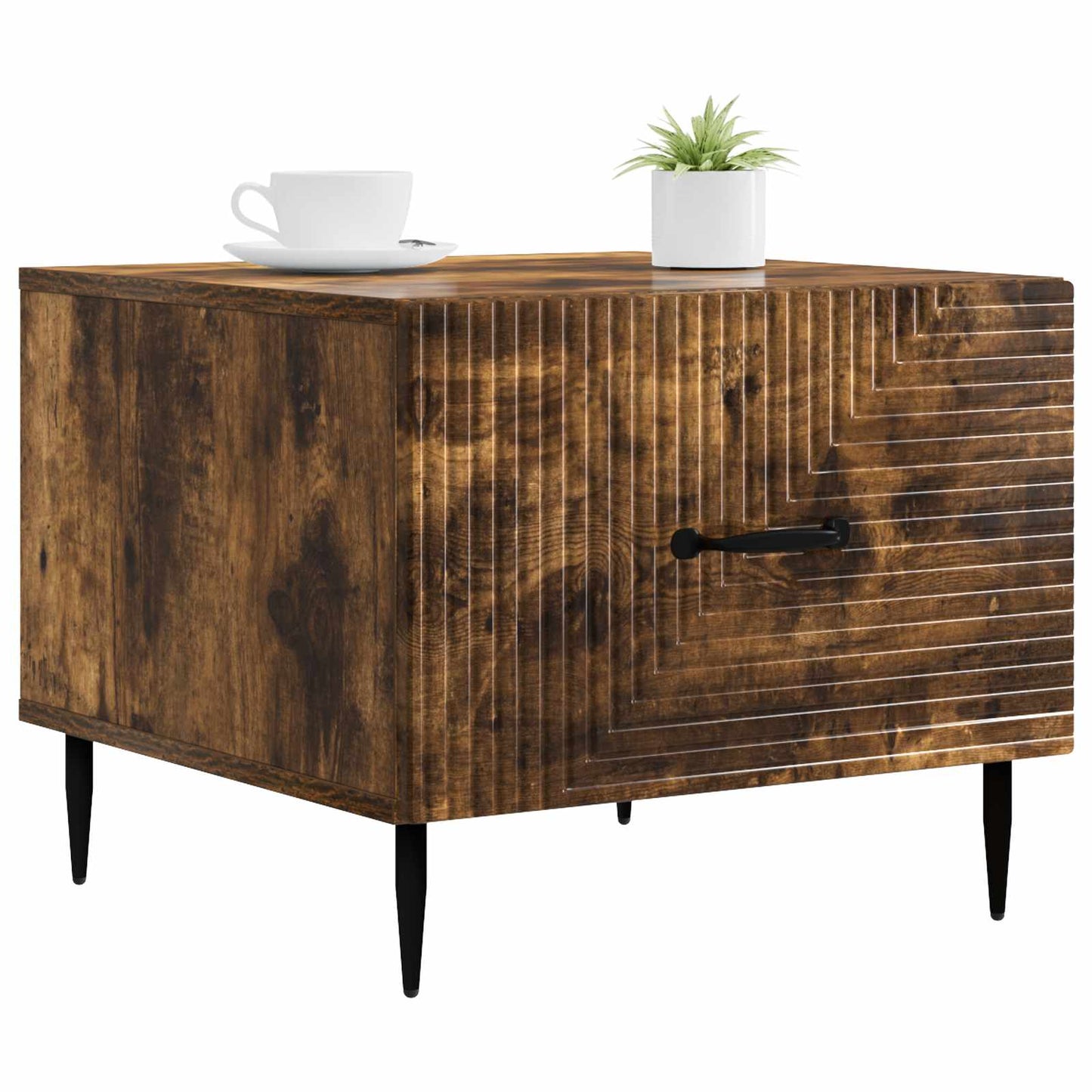 vidaXL Coffee Table Smoked Oak 49 x 50 x 40 cm Engineered Wood