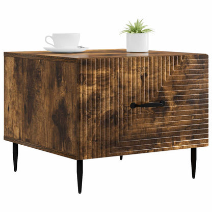 vidaXL Coffee Table Smoked Oak 49 x 50 x 40 cm Engineered Wood