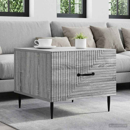 vidaXL Coffee Table Grey Sonoma 49 x 50 x 40 cm Engineered Wood