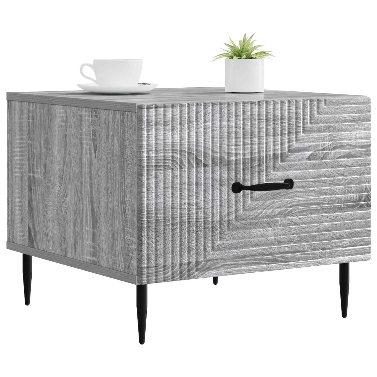 vidaXL Coffee Table Grey Sonoma 49 x 50 x 40 cm Engineered Wood