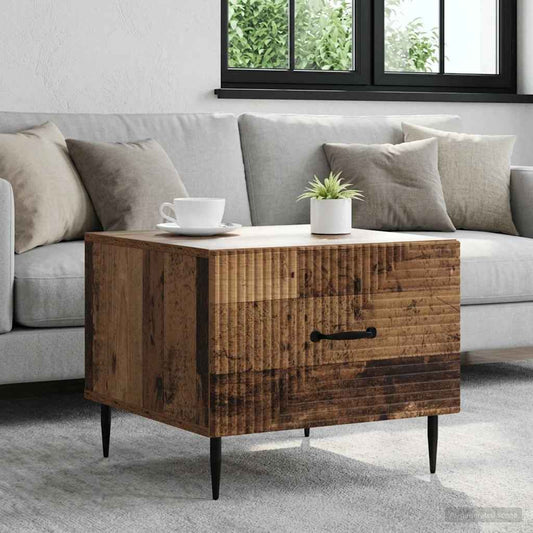 vidaXL Coffee Table Old Wood 49 x 50 x 40 cm Engineered Wood