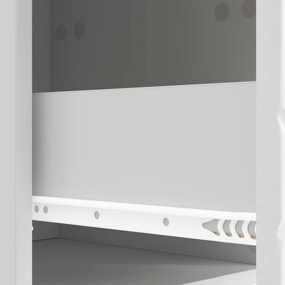 vidaXL Bedside Table 2 pcs White 43 x 34.5 x 48 cm Engineered Wood