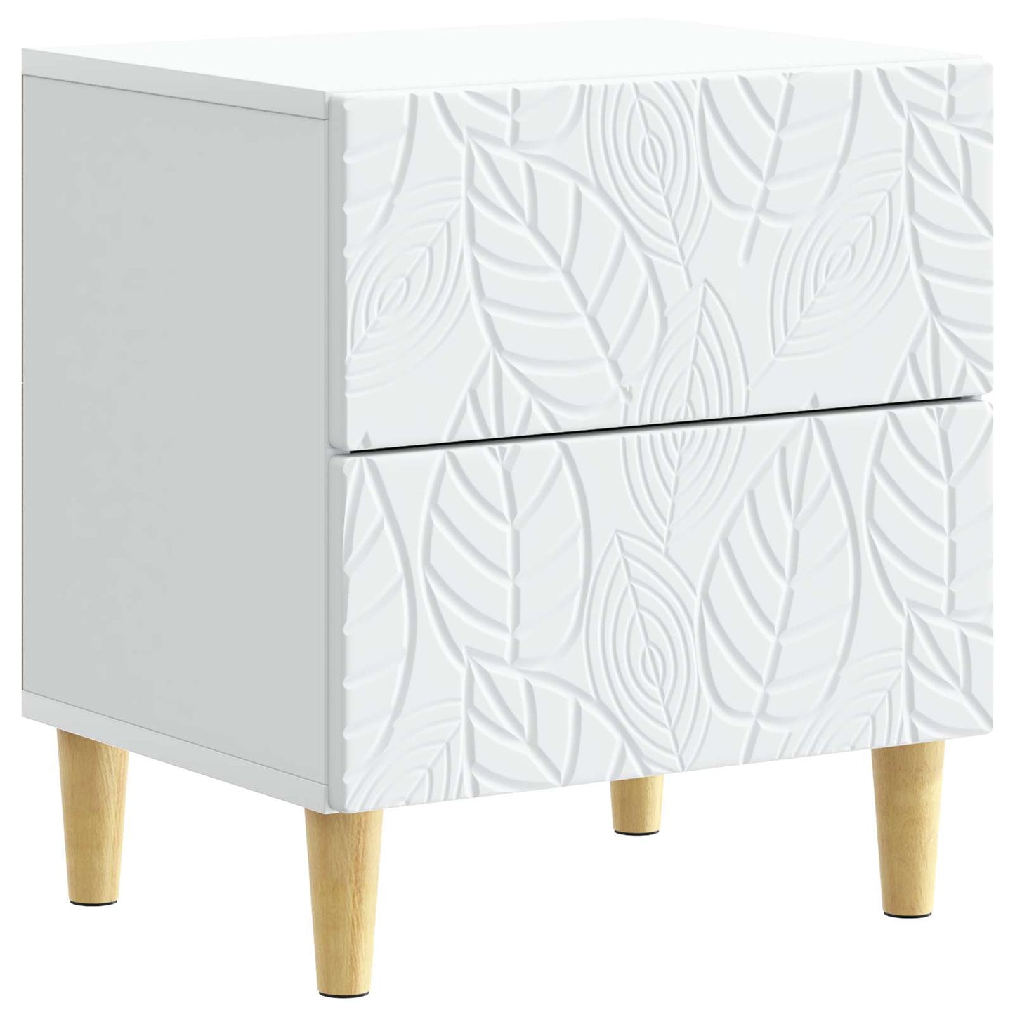 vidaXL Bedside Table 2 pcs White 43 x 34.5 x 48 cm Engineered Wood