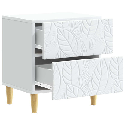 vidaXL Bedside Table 2 pcs White 43 x 34.5 x 48 cm Engineered Wood