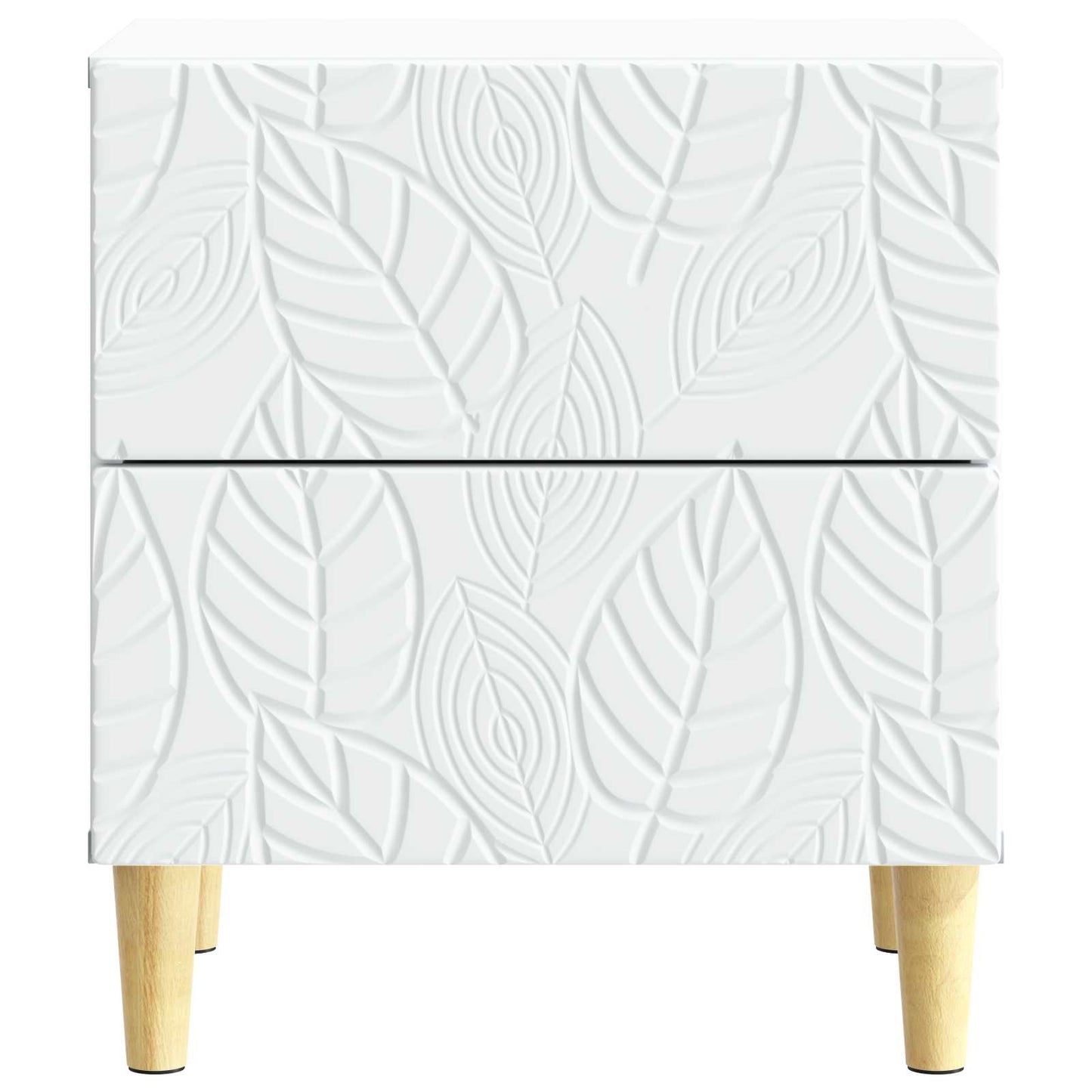 vidaXL Bedside Table 2 pcs White 43 x 34.5 x 48 cm Engineered Wood