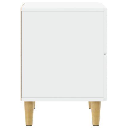 vidaXL Bedside Table 2 pcs White 43 x 34.5 x 48 cm Engineered Wood