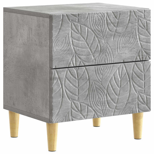 vidaXL Bedside Table Concrete Grey 43 x 34.5 x 48 cm Engineered Wood