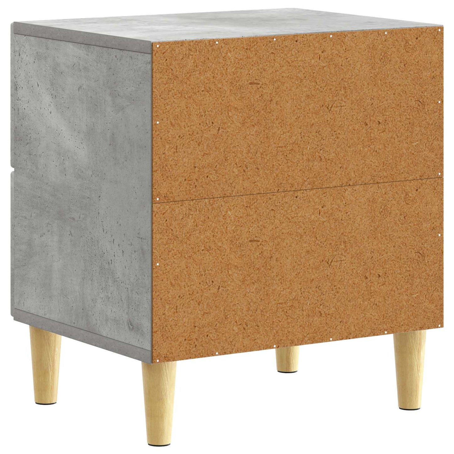 vidaXL Bedside Table Concrete Grey 43 x 34.5 x 48 cm Engineered Wood