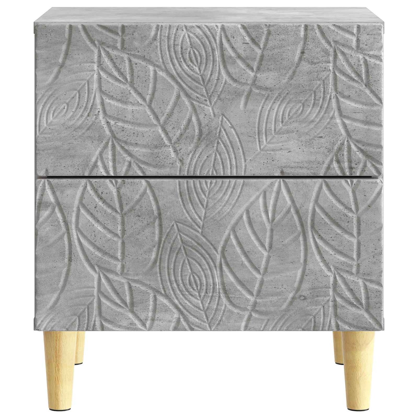 vidaXL Bedside Table Concrete Grey 43 x 34.5 x 48 cm Engineered Wood