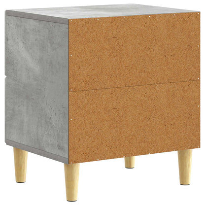 vidaXL Bedside Table 2 pcs Concrete Grey 43 x 34.5 x 48 cm