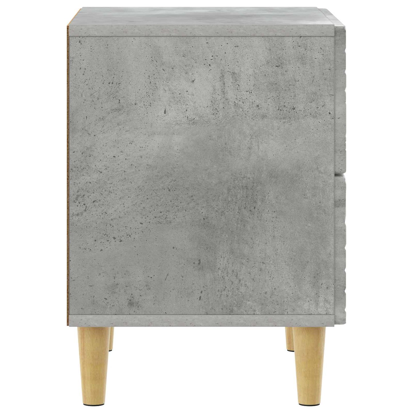 vidaXL Bedside Table 2 pcs Concrete Grey 43 x 34.5 x 48 cm