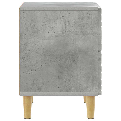vidaXL Bedside Table 2 pcs Concrete Grey 43 x 34.5 x 48 cm