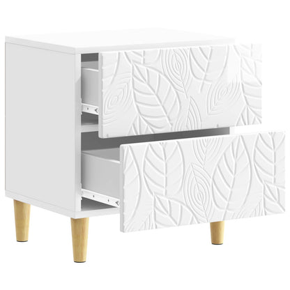 vidaXL Bedside Table 2 pcs High Gloss White 43 x 34.5 x 48 cm