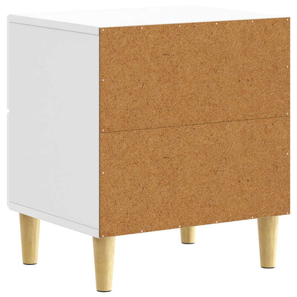 vidaXL Bedside Table 2 pcs High Gloss White 43 x 34.5 x 48 cm