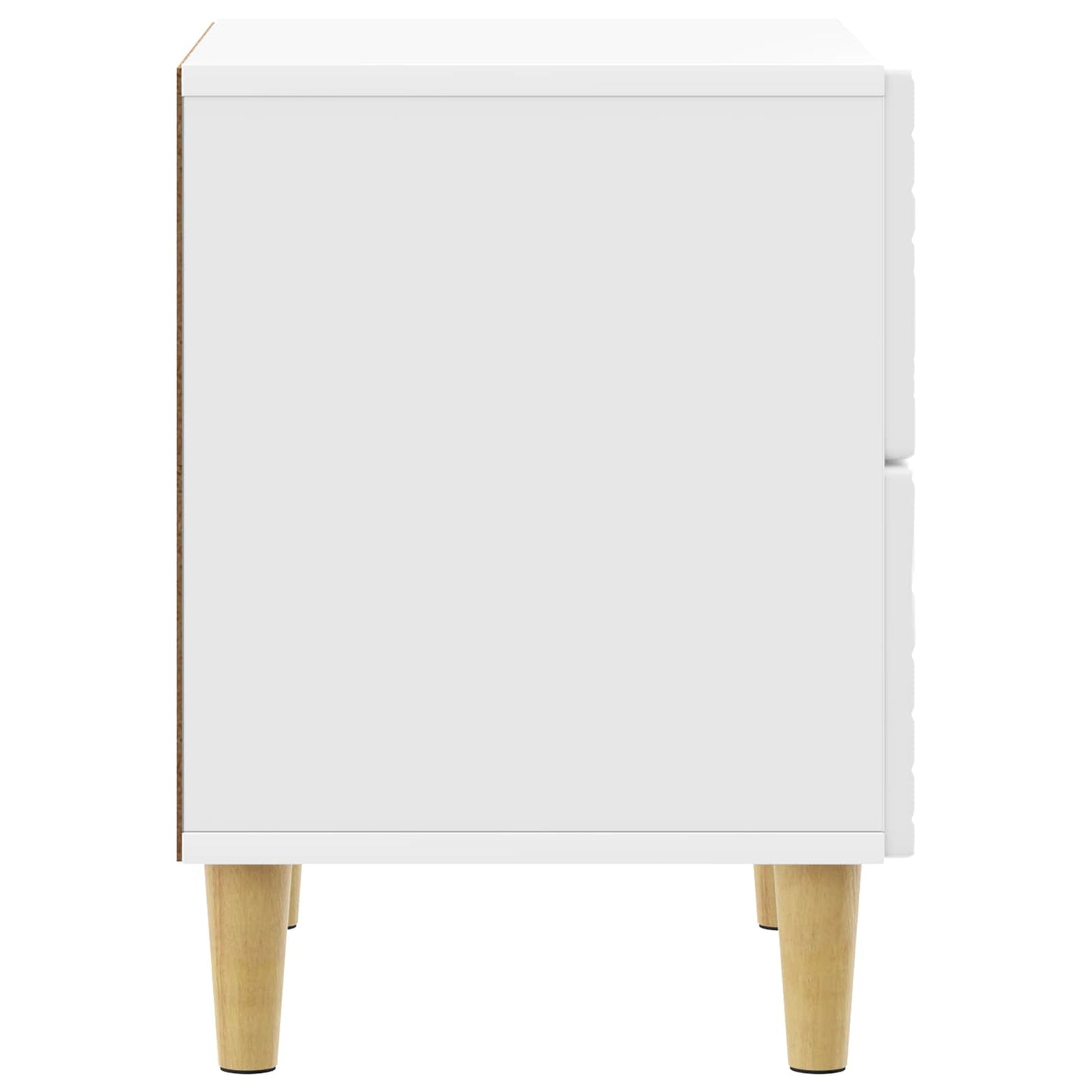 vidaXL Bedside Table 2 pcs High Gloss White 43 x 34.5 x 48 cm