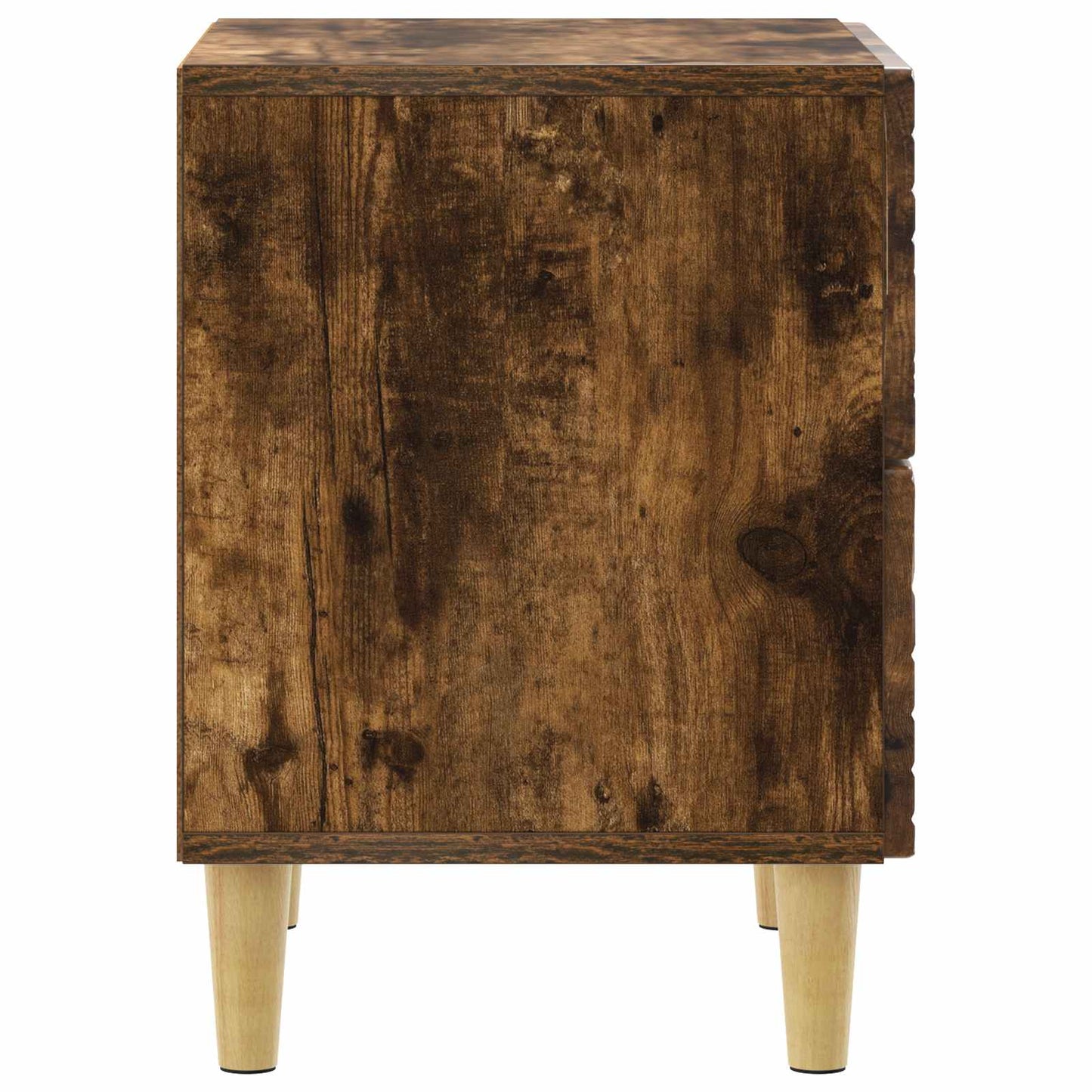 vidaXL Bedside Table Smoked Oak 43 x 34.5 x 48 cm Engineered Wood