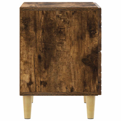 vidaXL Bedside Table Smoked Oak 43 x 34.5 x 48 cm Engineered Wood