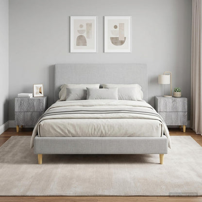 vidaXL Bedside Table 2 pcs Grey Sonoma 43 x 34.5 x 48 cm