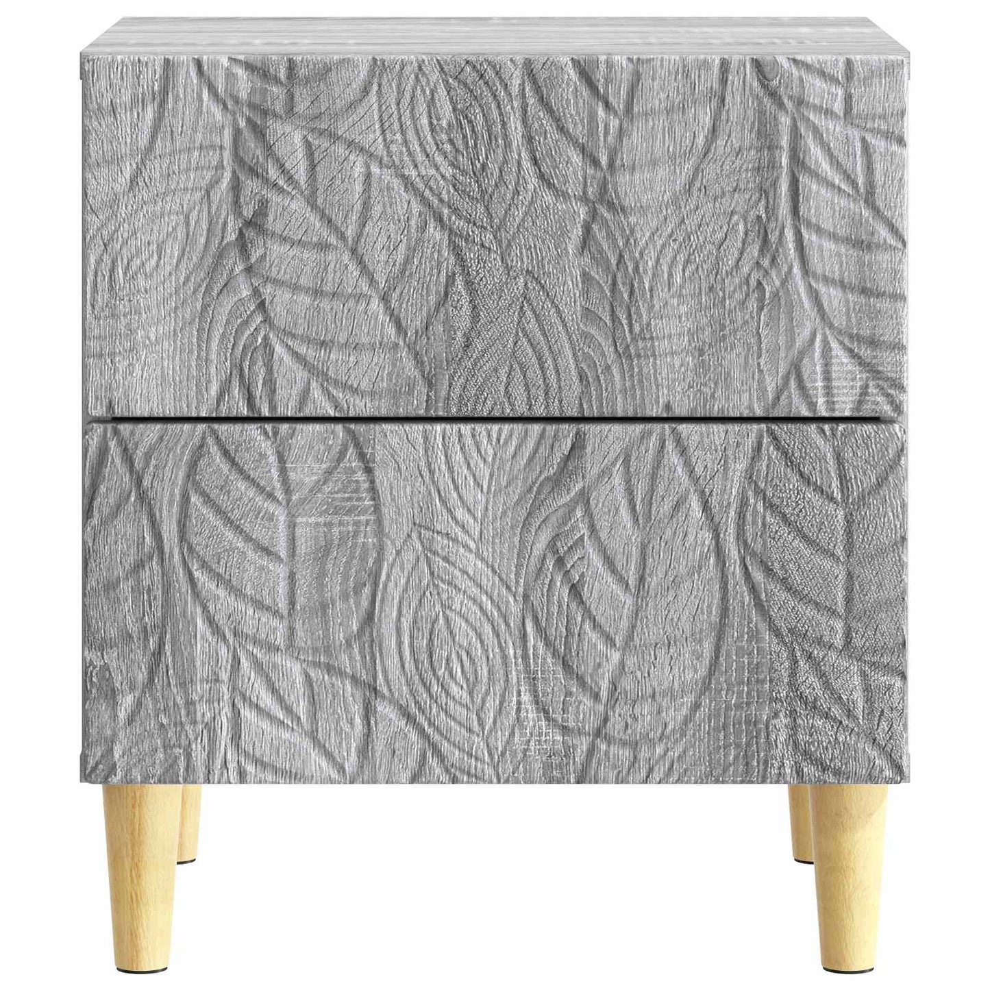 vidaXL Bedside Table 2 pcs Grey Sonoma 43 x 34.5 x 48 cm