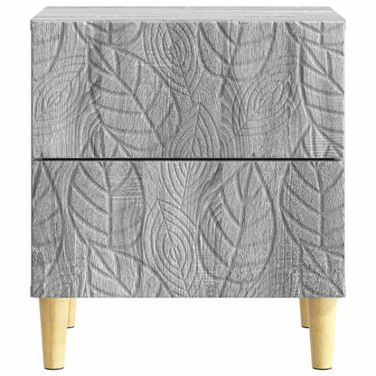 vidaXL Bedside Table 2 pcs Grey Sonoma 43 x 34.5 x 48 cm
