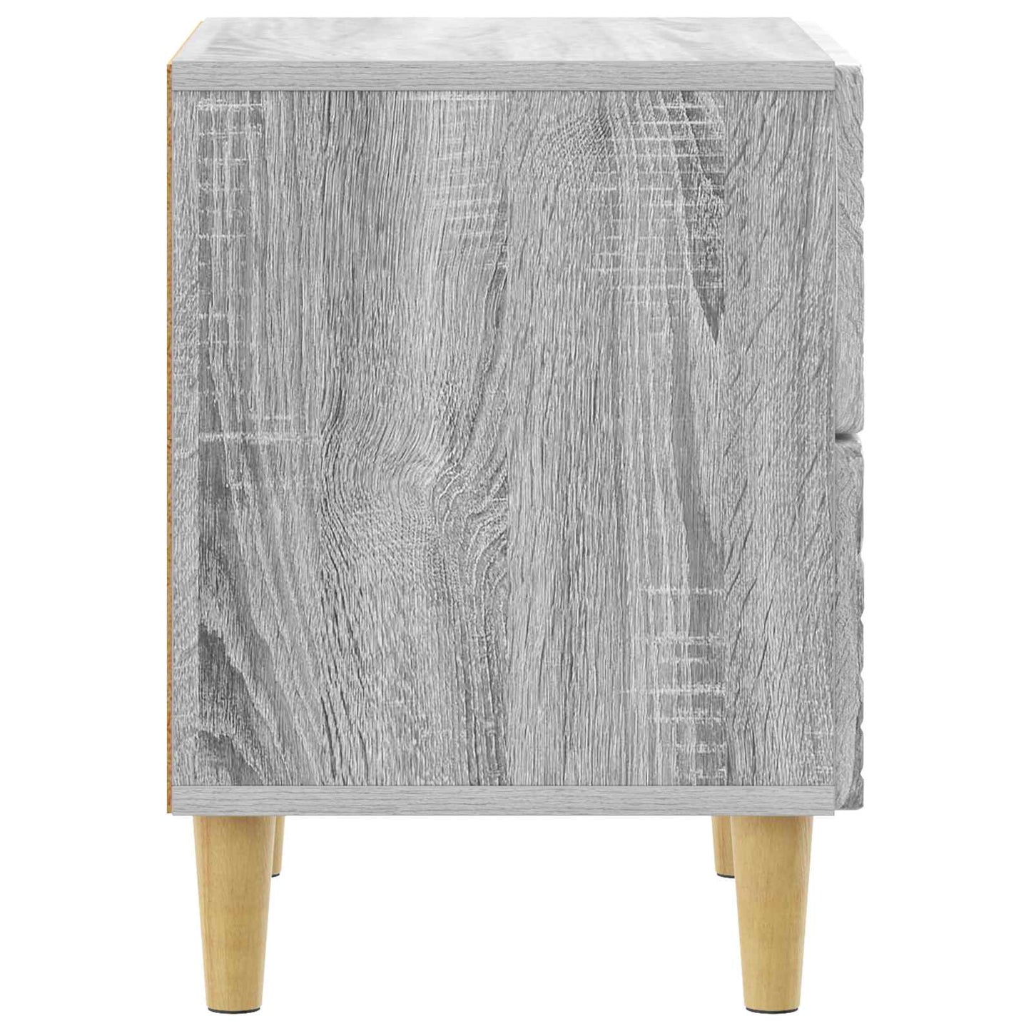 vidaXL Bedside Table 2 pcs Grey Sonoma 43 x 34.5 x 48 cm