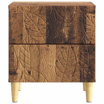vidaXL Bedside Table Old Wood 43 x 34.5 x 48 cm Engineered Wood
