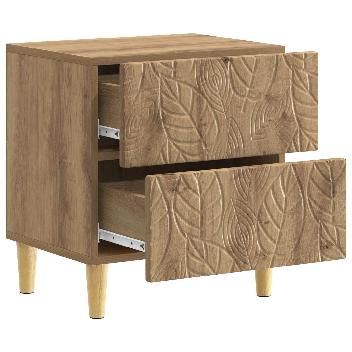 vidaXL Bedside Table 2 pcs Artisan Oak 43 x 34.5 x 48 cm