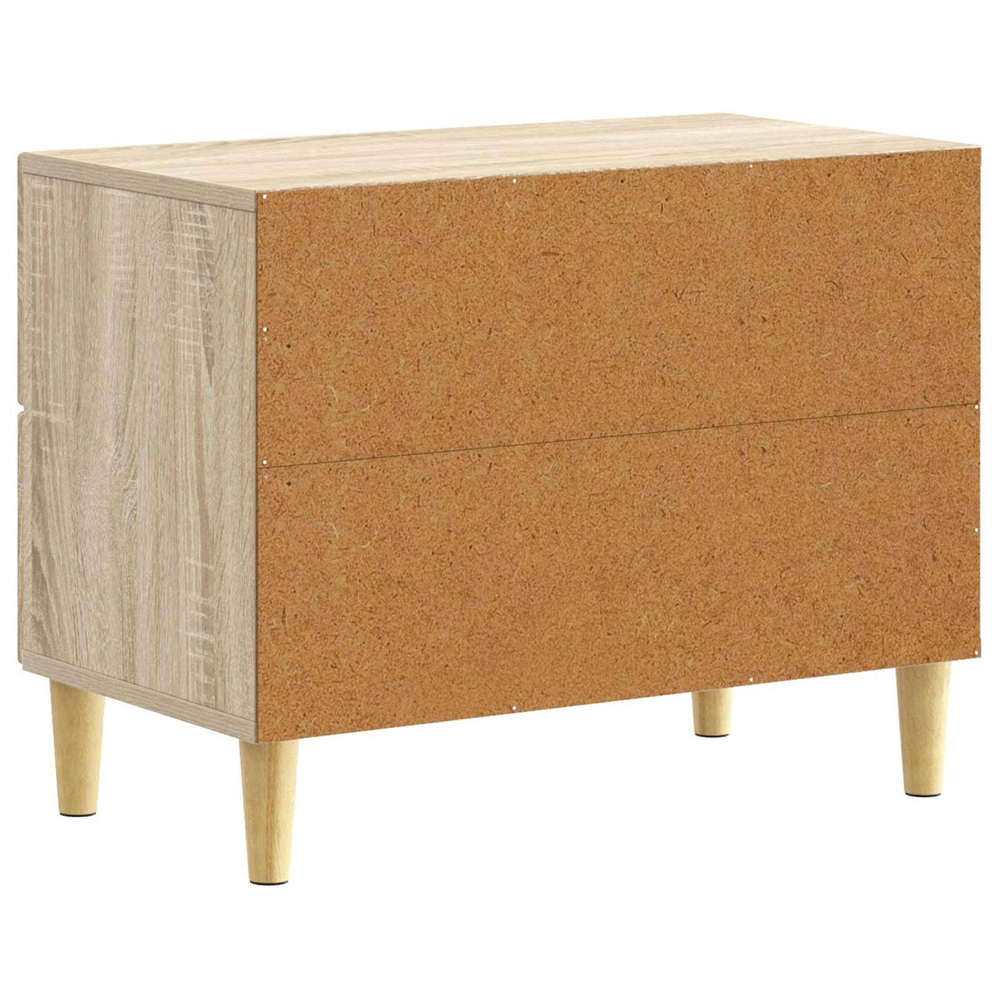 vidaXL Bedside Table Sonoma Oak 62 x 34.5 x 48 cm Engineered Wood