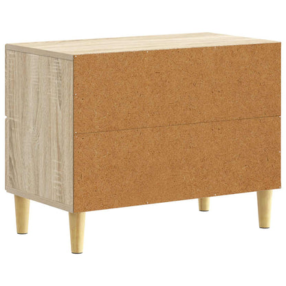 vidaXL Bedside Table Sonoma Oak 62 x 34.5 x 48 cm Engineered Wood