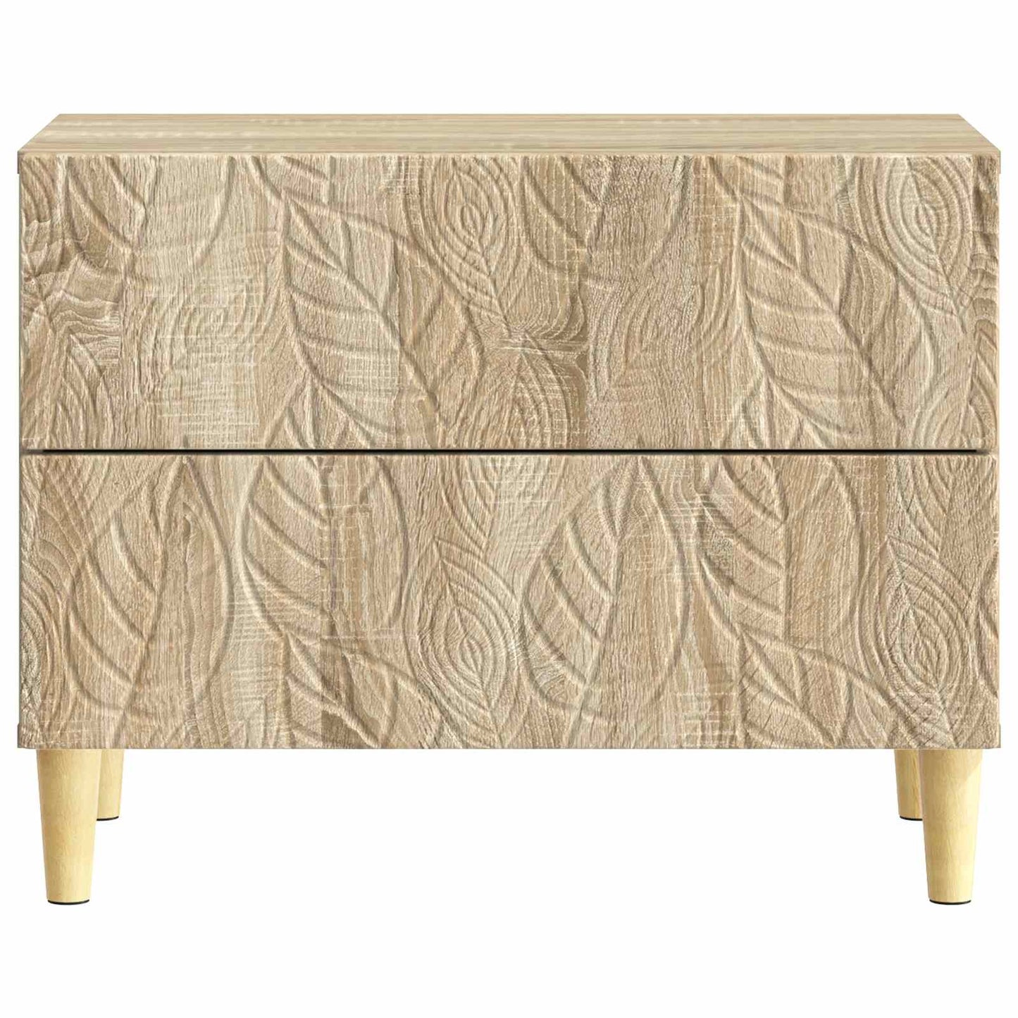 vidaXL Bedside Table Sonoma Oak 62 x 34.5 x 48 cm Engineered Wood