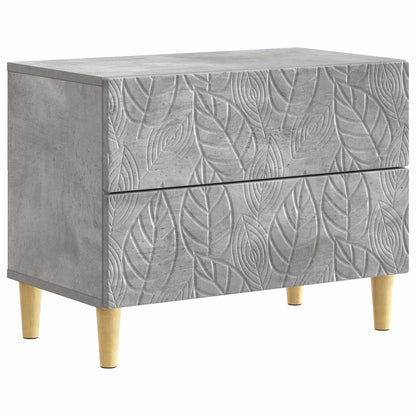 vidaXL Bedside Table Concrete Grey 62 x 34.5 x 48 cm Engineered Wood