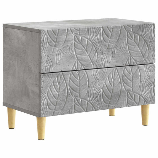 vidaXL Bedside Table Concrete Grey 62 x 34.5 x 48 cm Engineered Wood