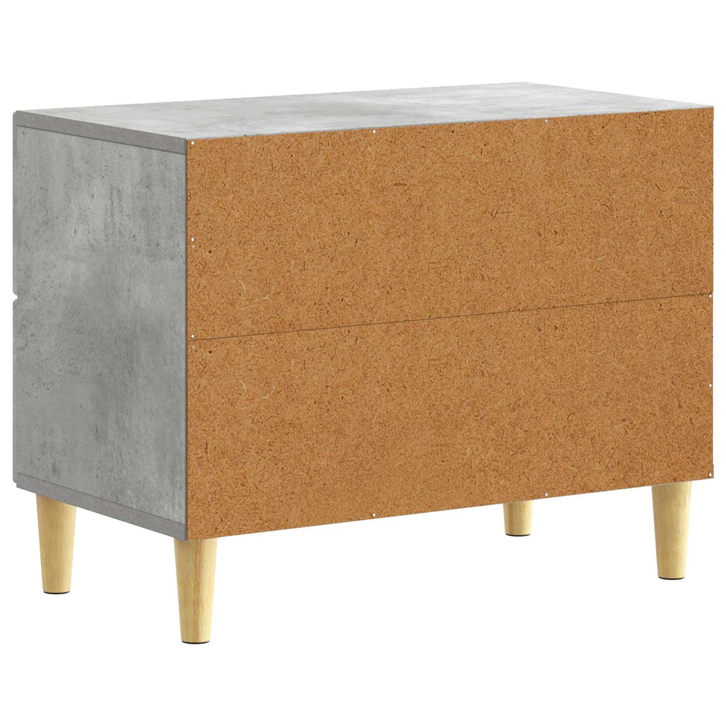 vidaXL Bedside Table Concrete Grey 62 x 34.5 x 48 cm Engineered Wood