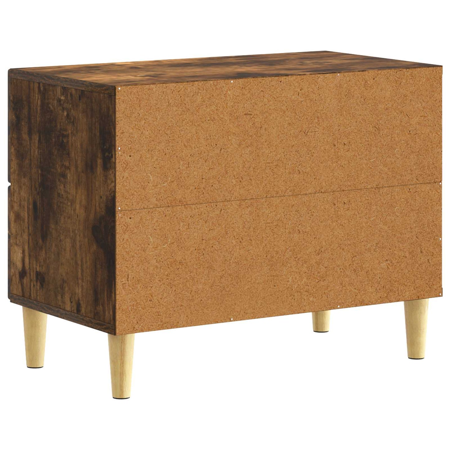 vidaXL Bedside Table Smoked Oak 62 x 34.5 x 48 cm Engineered Wood