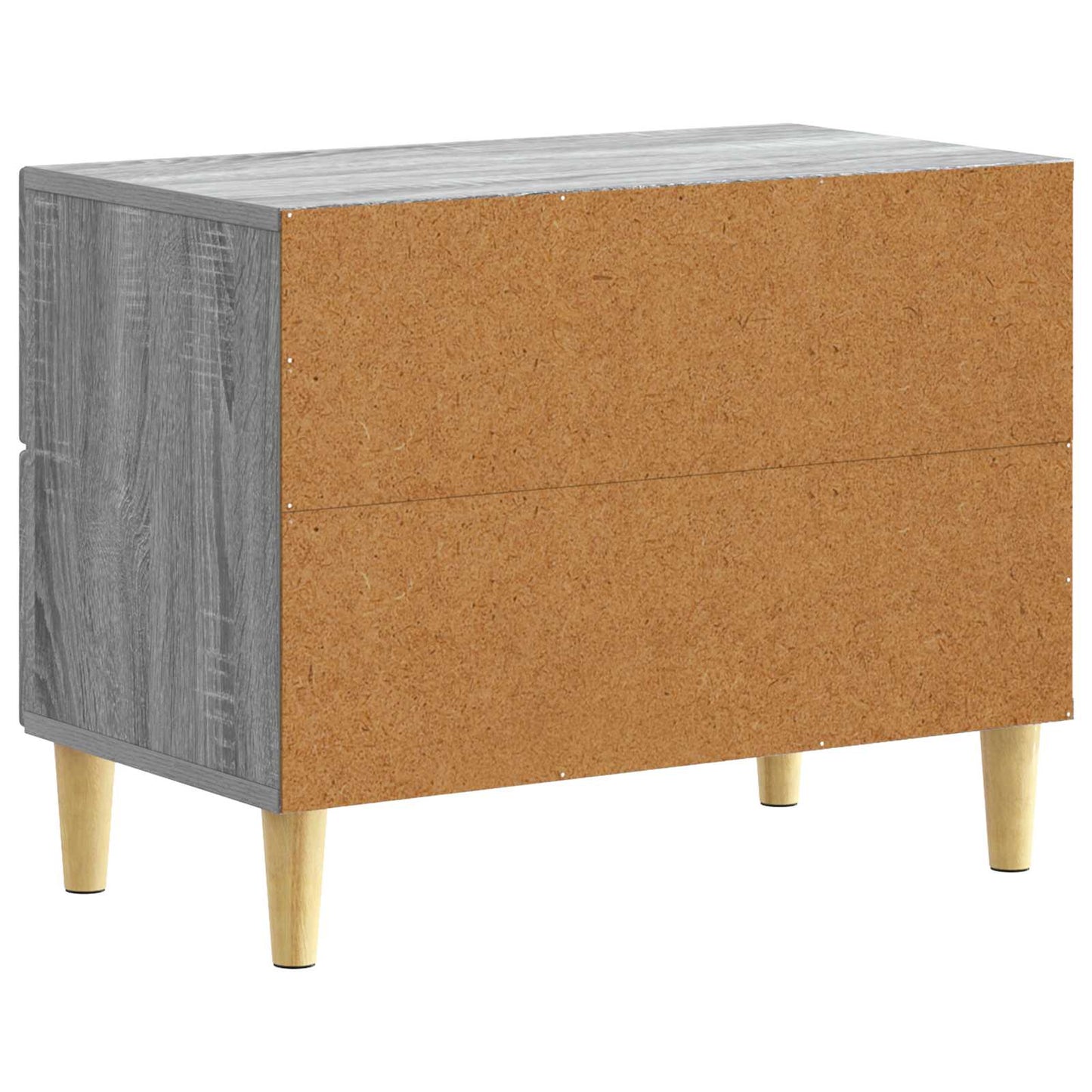 vidaXL Bedside Table Grey Sonoma 62 x 34.5 x 48 cm Engineered Wood