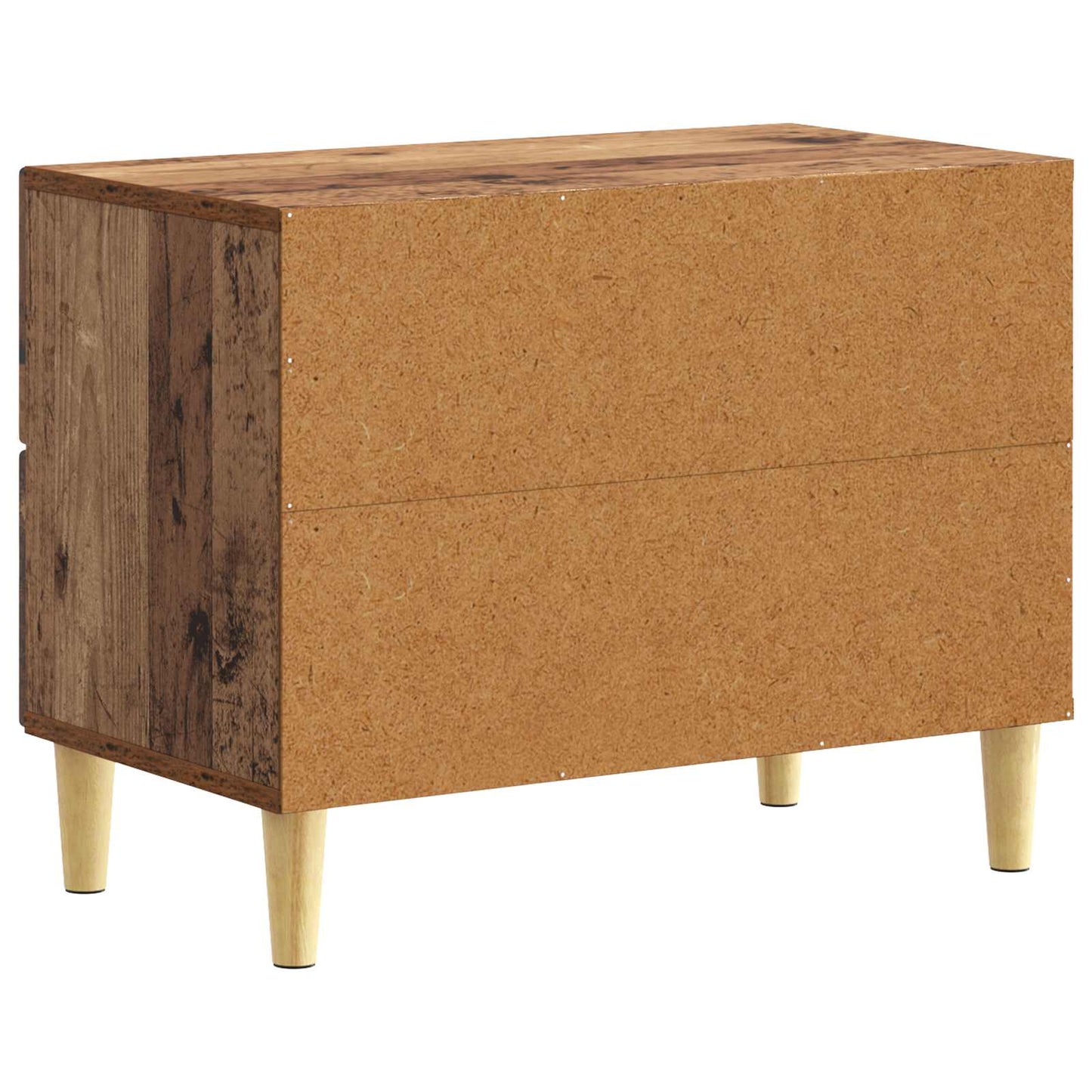 vidaXL Bedside Table Old Wood 62 x 34.5 x 48 cm Engineered Wood